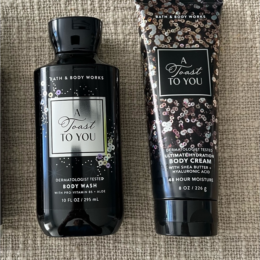 Bath & Body Works -A Toast to You Body Wash & Body Cream Set - - Picture 3 of 4